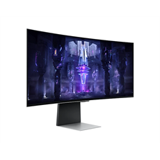 SAMSUNG Ívelt Gaming&Smart OLED monitor 34" G85SB, 3440x1440, 21:9, 250cd/m2, 0.1ms, Mini-DP/Micro HDMI/USB-C/WiFi/BT