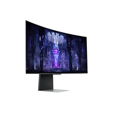 SAMSUNG Ívelt Gaming&Smart OLED monitor 34" G85SB, 3440x1440, 21:9, 250cd/m2, 0.1ms, Mini-DP/Micro HDMI/USB-C/WiFi/BT