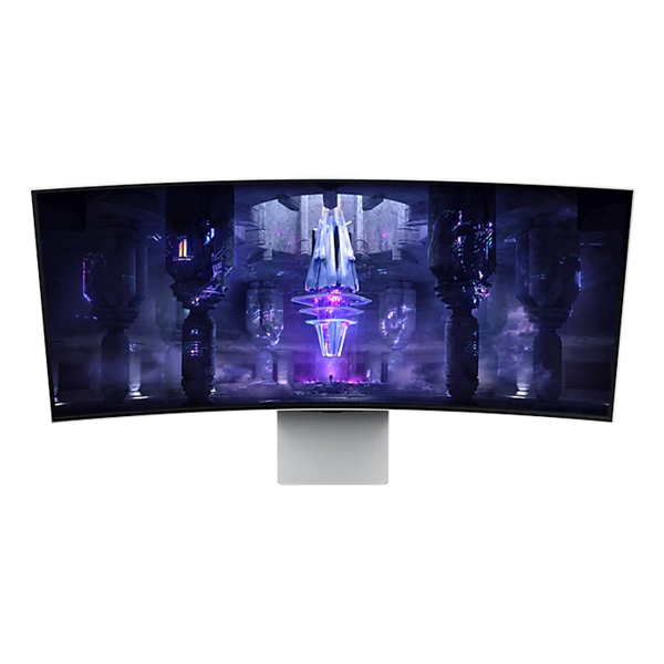 SAMSUNG Ívelt Gaming&Smart OLED monitor 34" G85SB, 3440x1440, 21:9, 250cd/m2, 0.1ms, Mini-DP/Micro HDMI/USB-C/WiFi/BT