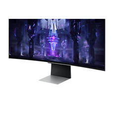 SAMSUNG Ívelt Gaming&Smart OLED monitor 34" G85SB, 3440x1440, 21:9, 250cd/m2, 0.1ms, Mini-DP/Micro HDMI/USB-C/WiFi/BT