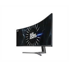 SAMSUNG Ívelt Gaming 120Hz VA monitor 48.8" CRG9, 5120x1440, 32:9, 1000cd/m2, 4ms, HDMI/2xDisplayPort/4xUSB