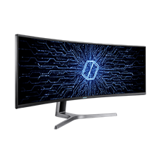 SAMSUNG Ívelt Gaming 120Hz VA monitor 48.8" CRG9, 5120x1440, 32:9, 1000cd/m2, 4ms, HDMI/2xDisplayPort/4xUSB