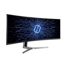 SAMSUNG Ívelt Gaming 120Hz VA monitor 48.8" CRG9, 5120x1440, 32:9, 1000cd/m2, 4ms, HDMI/2xDisplayPort/4xUSB