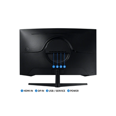 SAMSUNG Ívelt Gaming 144Hz VA monitor 32" G5, 2560x1440, 16:9, 300cd/m2, 1ms, DispalyPort/HDMI