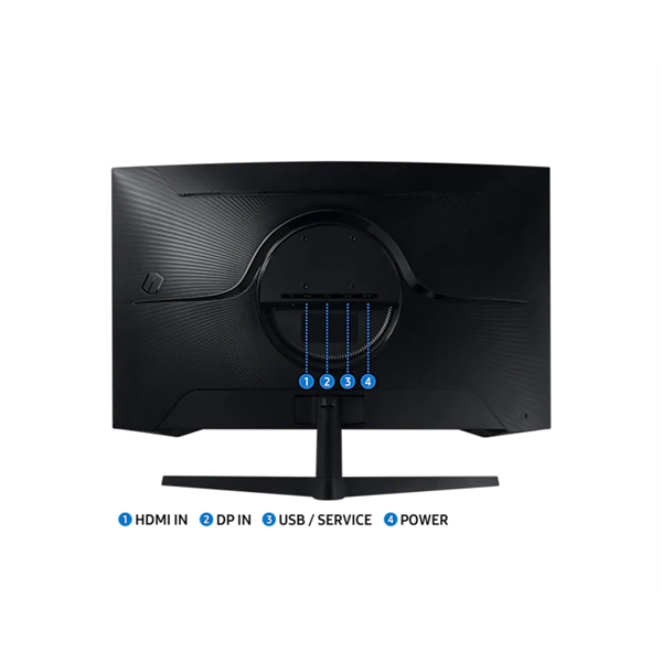 SAMSUNG Ívelt Gaming 144Hz VA monitor 32" G5, 2560x1440, 16:9, 300cd/m2, 1ms, DispalyPort/HDMI
