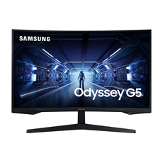 SAMSUNG Ívelt Gaming 144Hz VA monitor 32" G5, 2560x1440, 16:9, 300cd/m2, 1ms, DispalyPort/HDMI