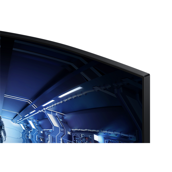 SAMSUNG Ívelt Gaming 144Hz VA monitor 32" G5, 2560x1440, 16:9, 300cd/m2, 1ms, DispalyPort/HDMI