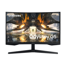SAMSUNG Ívelt Gaming 165Hz VA monitor 27" G55A, 2560x1440, 16:9, 300cd/m2, 1ms, DisplayPort/HDMI