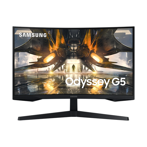 SAMSUNG Ívelt Gaming 165Hz VA monitor 27" G55A, 2560x1440, 16:9, 300cd/m2, 1ms, DisplayPort/HDMI