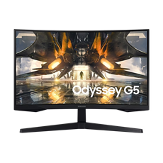 SAMSUNG Ívelt Gaming 165Hz VA monitor 27" G55A, 2560x1440, 16:9, 300cd/m2, 1ms, DisplayPort/HDMI