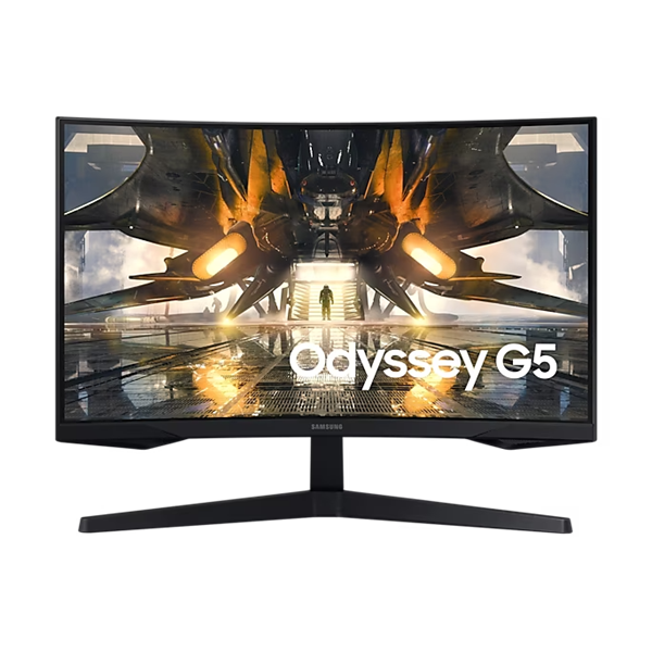 SAMSUNG Ívelt Gaming 165Hz VA monitor 27" G55A, 2560x1440, 16:9, 300cd/m2, 1ms, DisplayPort/HDMI