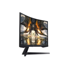 SAMSUNG Ívelt Gaming 165Hz VA monitor 27" G55A, 2560x1440, 16:9, 300cd/m2, 1ms, DisplayPort/HDMI