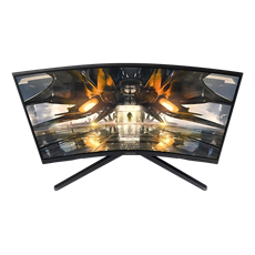 SAMSUNG Ívelt Gaming 165Hz VA monitor 27" G55A, 2560x1440, 16:9, 300cd/m2, 1ms, DisplayPort/HDMI
