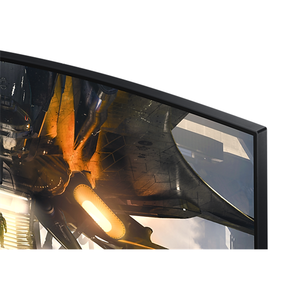 SAMSUNG Ívelt Gaming 165Hz VA monitor 27" G55A, 2560x1440, 16:9, 300cd/m2, 1ms, DisplayPort/HDMI