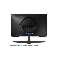 SAMSUNG Ívelt Gaming 165Hz VA monitor 32" G55C, 2560x1400, 16:9, 300cd/m2, 1ms, HDMI/DisplayPort