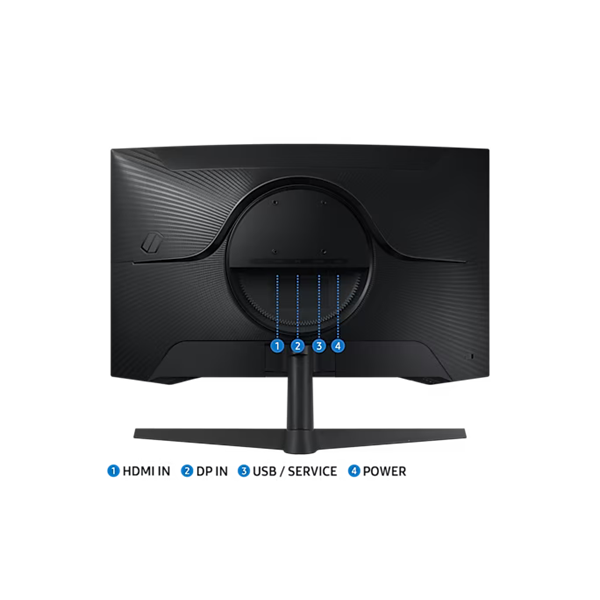 SAMSUNG Ívelt Gaming 165Hz VA monitor 32" G55C, 2560x1400, 16:9, 300cd/m2, 1ms, HDMI/DisplayPort
