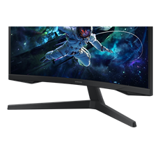 SAMSUNG Ívelt Gaming 165Hz VA monitor 32" G55C, 2560x1400, 16:9, 300cd/m2, 1ms, HDMI/DisplayPort