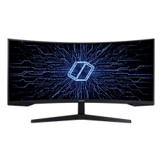 SAMSUNG Ívelt Gaming 165Hz VA monitor 34" G5, 3440x1440, 21:9, 250cd/m2, 1ms, HDMI/DisplayPort