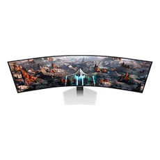 SAMSUNG Ívelt Gaming 240Hz OLED monitor 49" G93SC, 5120x1440, 32:9, 250cd/m2, 0.03ms, HDMI/MicroHDMI/DP/3xUSB, hangszóró