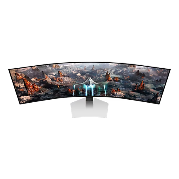 SAMSUNG Ívelt Gaming 240Hz OLED monitor 49" G93SC, 5120x1440, 32:9, 250cd/m2, 0.03ms, HDMI/MicroHDMI/DP/3xUSB, hangszóró