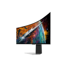 SAMSUNG Ívelt Gaming 240Hz OLED monitor 49" G95SC, 5120x1440, 32:9, 250cd/m2, 0.03ms, HDMI/DP/3xUSB/WiFi/BT, hangszóró