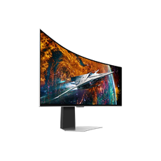 SAMSUNG Ívelt Gaming 240Hz OLED monitor 49" G95SC, 5120x1440, 32:9, 250cd/m2, 0.03ms, HDMI/DP/3xUSB/WiFi/BT, hangszóró