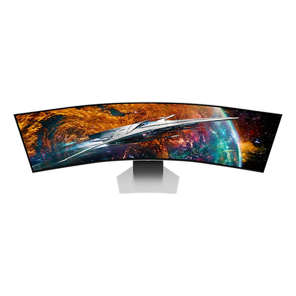 SAMSUNG Ívelt Gaming 240Hz OLED monitor 49" G95SC, 5120x1440, 32:9, 250cd/m2, 0.03ms, HDMI/DP/3xUSB/WiFi/BT, hangszóró