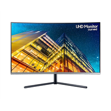 SAMSUNG Ívelt VA monitor 31.5" UR59C, 3840x2160, 16:9, 250cd/m2, 4ms, HDMI/DisplayPort