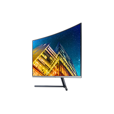 SAMSUNG Ívelt VA monitor 31.5" UR59C, 3840x2160, 16:9, 250cd/m2, 4ms, HDMI/DisplayPort