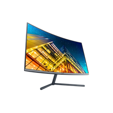 SAMSUNG Ívelt VA monitor 31.5" UR59C, 3840x2160, 16:9, 250cd/m2, 4ms, HDMI/DisplayPort