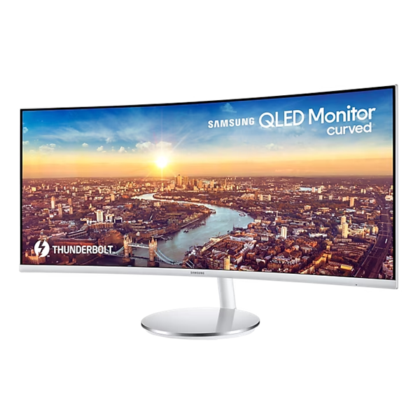 SAMSUNG Ívelt VA monitor 34" CJ79, 3440x1440, 21:9, 300cd/m3, 4ms, HDMI/DisplayPort/2xUSB/Thunderbolt, hangszóró