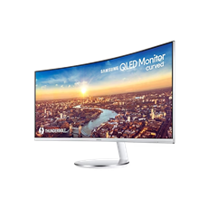 SAMSUNG Ívelt VA monitor 34" CJ79, 3440x1440, 21:9, 300cd/m3, 4ms, HDMI/DisplayPort/2xUSB/Thunderbolt, hangszóró