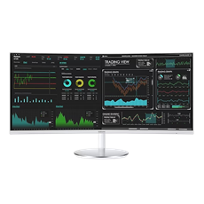 SAMSUNG Ívelt VA monitor 34" CJ79, 3440x1440, 21:9, 300cd/m3, 4ms, HDMI/DisplayPort/2xUSB/Thunderbolt, hangszóró