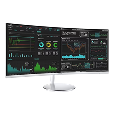 SAMSUNG Ívelt VA monitor 34" CJ79, 3440x1440, 21:9, 300cd/m3, 4ms, HDMI/DisplayPort/2xUSB/Thunderbolt, hangszóró
