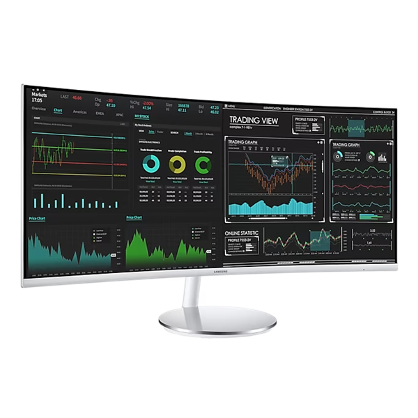 SAMSUNG Ívelt VA monitor 34" CJ79, 3440x1440, 21:9, 300cd/m3, 4ms, HDMI/DisplayPort/2xUSB/Thunderbolt, hangszóró