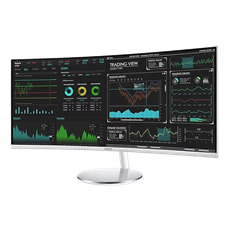 SAMSUNG Ívelt VA monitor 34" CJ79, 3440x1440, 21:9, 300cd/m3, 4ms, HDMI/DisplayPort/2xUSB/Thunderbolt, hangszóró