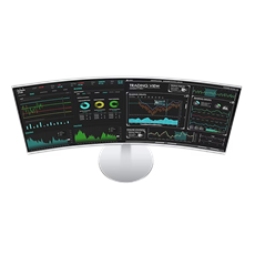 SAMSUNG Ívelt VA monitor 34" CJ79, 3440x1440, 21:9, 300cd/m3, 4ms, HDMI/DisplayPort/2xUSB/Thunderbolt, hangszóró