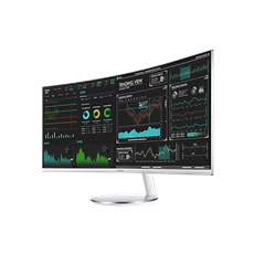 SAMSUNG Ívelt VA monitor 34" CJ79, 3440x1440, 21:9, 300cd/m3, 4ms, HDMI/DisplayPort/2xUSB/Thunderbolt, hangszóró