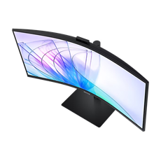 SAMSUNG Ívelt VA monitor 34" S65VC, 3440x1400, 21:9, 350cd/m2, 5ms, HDMI/DisplayPort/2xUSB/USB-C/LAN, hangszóró&webkam.
