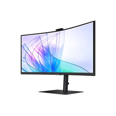 SAMSUNG Ívelt VA monitor 34" S65VC, 3440x1400, 21:9, 350cd/m2, 5ms, HDMI/DisplayPort/2xUSB/USB-C/LAN, hangszóró&webkam.