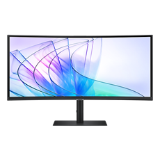 SAMSUNG Ívelt VA monitor 34" S65VC, 3440x1400, 21:9, 350cd/m2, 5ms, HDMI/DisplayPort/2xUSB/USB-C/LAN, hangszóró&webkam.