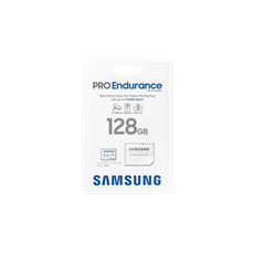 SAMSUNG Memóriakártya, PRO Endurance microSD kártya 128GB, CLASS 10, UHS-I (SDR104), + SD Adapter, R100/W40