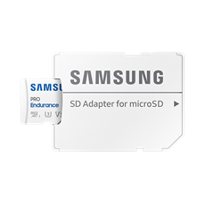 SAMSUNG Memóriakártya, PRO Endurance microSD kártya 128GB, CLASS 10, UHS-I (SDR104), + SD Adapter, R100/W40