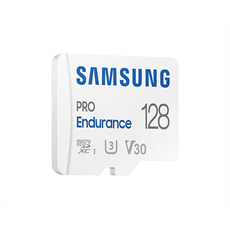 SAMSUNG Memóriakártya, PRO Endurance microSD kártya 128GB, CLASS 10, UHS-I (SDR104), + SD Adapter, R100/W40