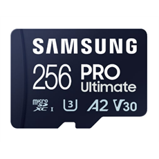 SAMSUNG Memóriakártya, PRO Ultimate 256GB, Class 10, V30, A2, Grade 3 (U3), R200/W130