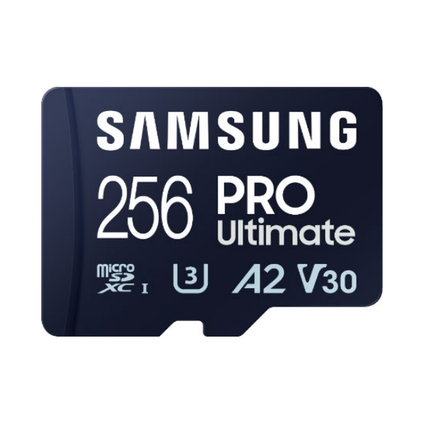 SAMSUNG Memóriakártya, PRO Ultimate 256GB, Class 10, V30, A2, Grade 3 (U3), R200/W130