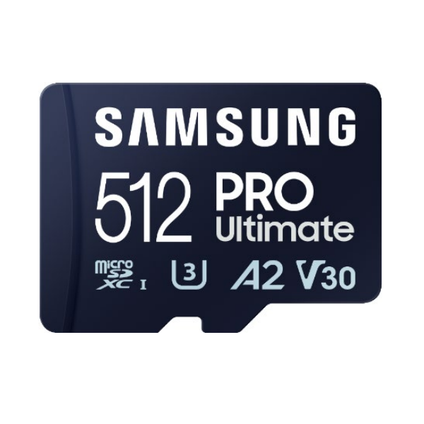 SAMSUNG Memóriakártya, PRO Ultimate with Reader 512GB, Class 10, V30, A2, Grade 3 (U3), R200/W130, +Adapter
