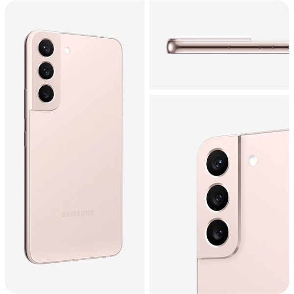 SAMSUNG Okostelefon Galaxy S22 5G (SM-S901/DS Pink Gold /S22 DualSIM/128GB)