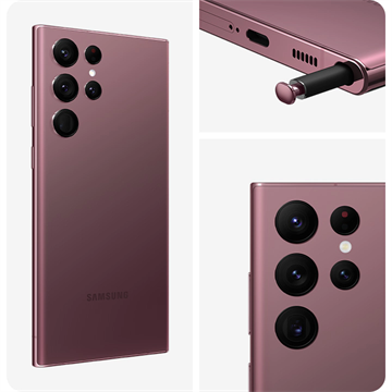SAMSUNG Okostelefon Galaxy S22 Ultra (SM-S908/DS Dark Red/S22 Ultra DualSIM/128GB)