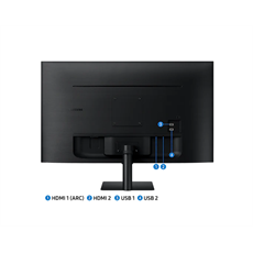 SAMSUNG SMART VA monitor 32" M5, 1920x1080, 16:9, 250cd/m2, 4ms, 2xHDMI/2xUSB/WiFi/Bluetooth, hangszóró, Fekete